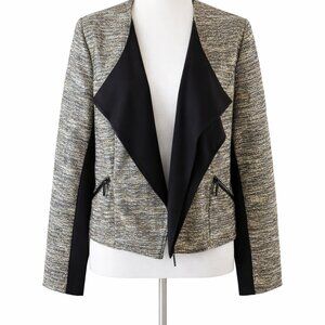 🖤 NWOT Lane Bryant Black & Gray Blazer – Size 14 🤍